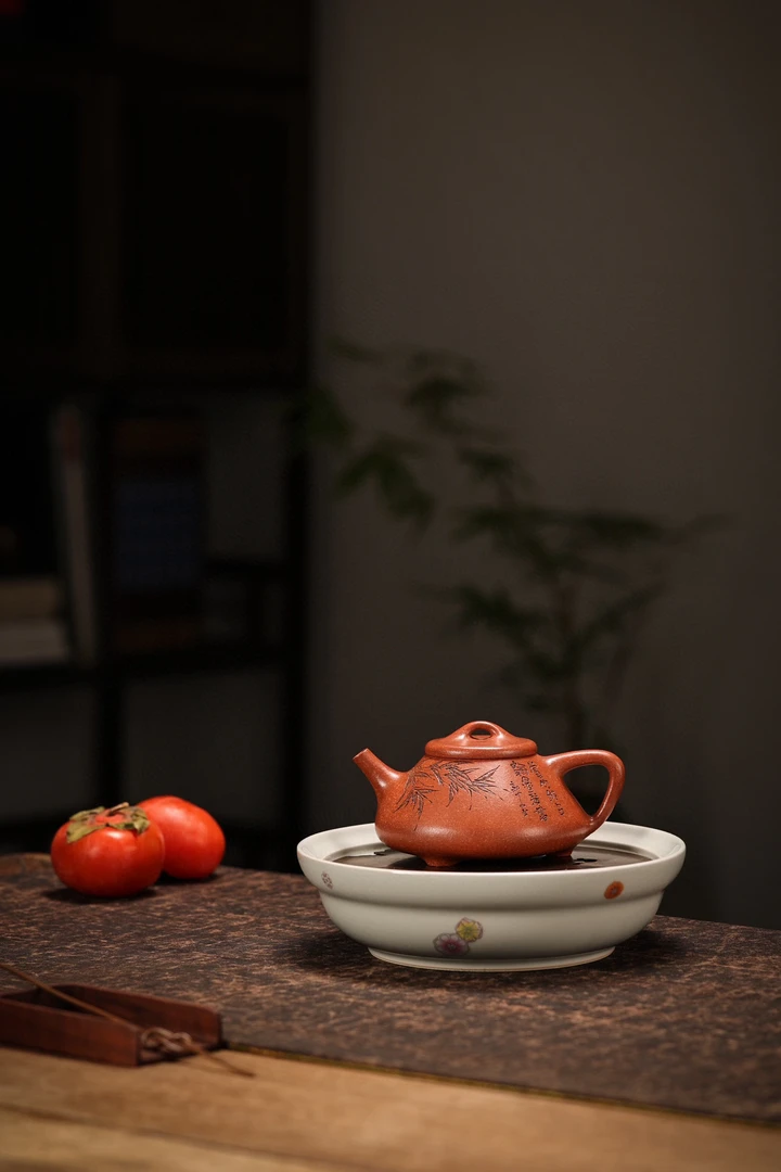 宜兴红泥原矿紫砂壶全手工子冶石瓢降坡泥正宗纯手工茶具泥壶