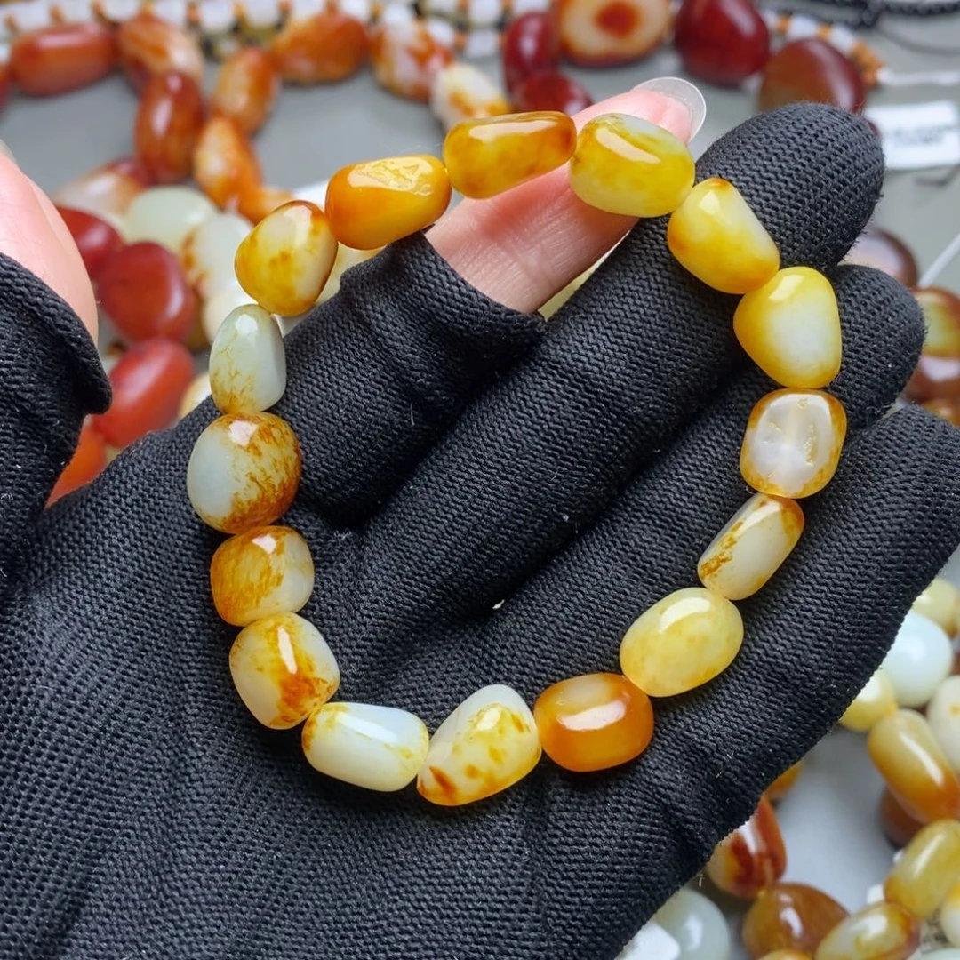 和田玉未镶嵌手链