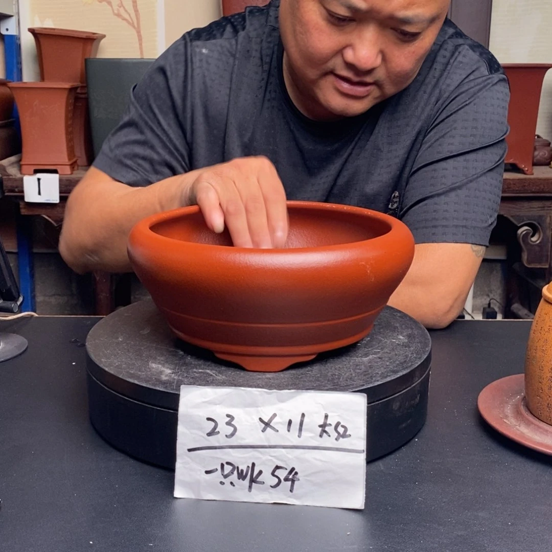 紫砂花盆货号一只WK54