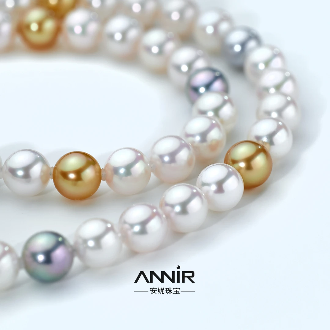 “白蝶皇后”Akoya珍珠项链 7.5-8.5mm 1963H00DY（多样性发货一）