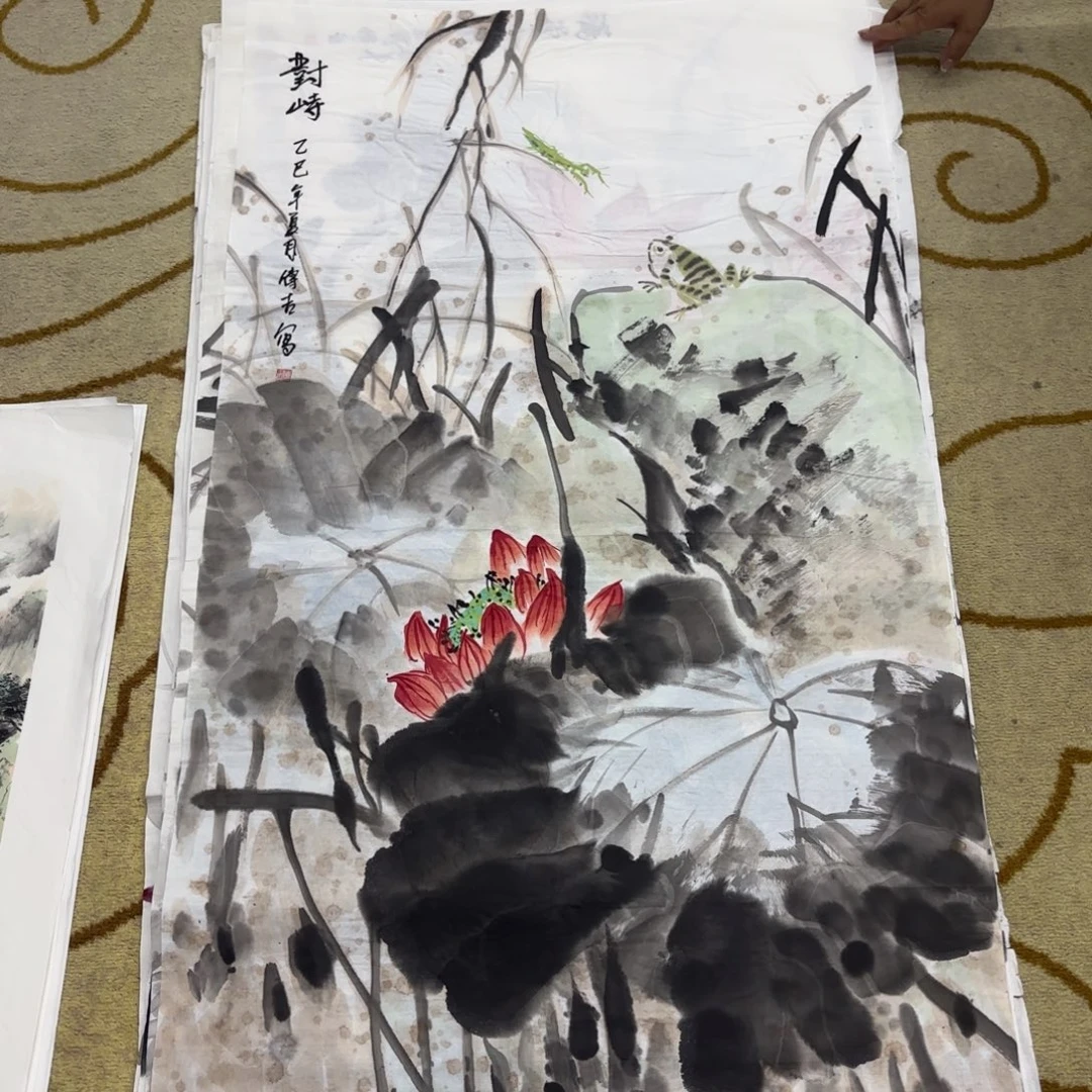 国画顾传吉四尺童