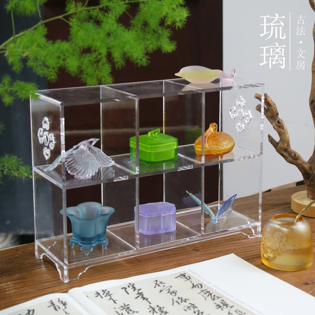 【古法琉璃·文房器】笔搁香插水盂笔洗文房四宝琉璃雅器书房香插