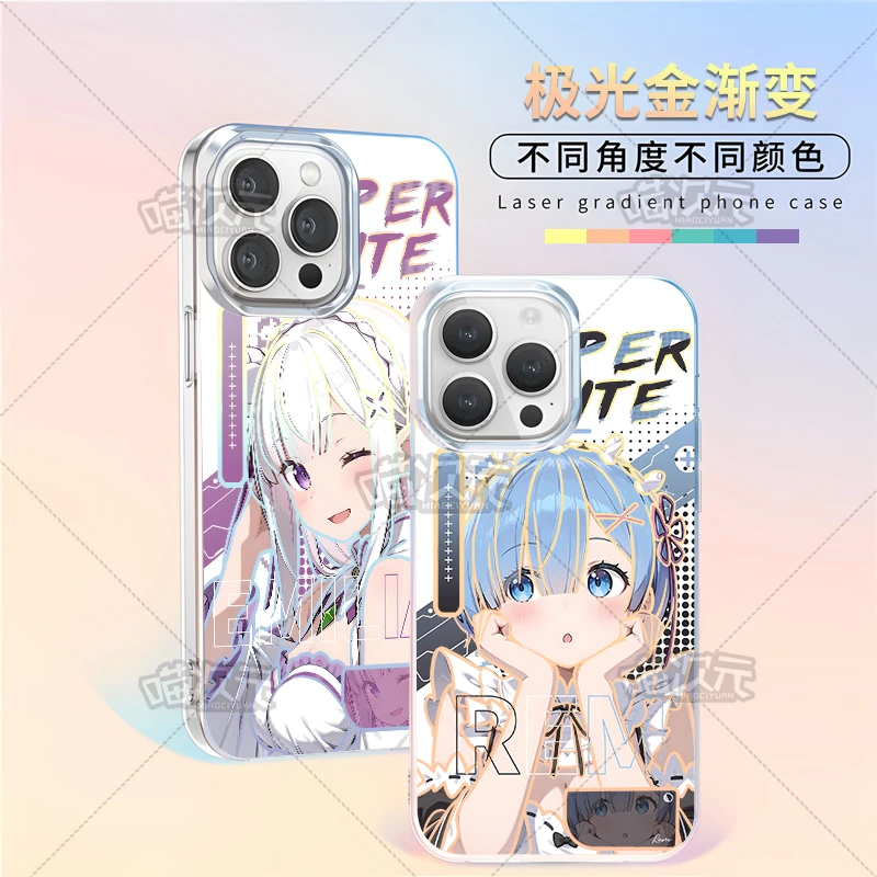 爱蜜莉雅蕾姆适用于苹果华为vivo一加iPhone小米红米一加手机壳