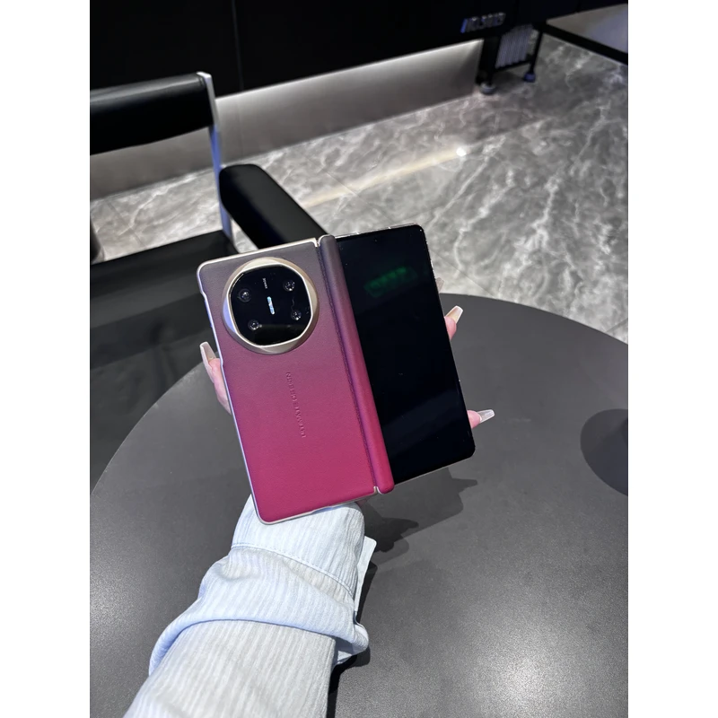 适用于华为MateX6/MateX5渐变金属磨砂质感折叠屏手机壳商务设计