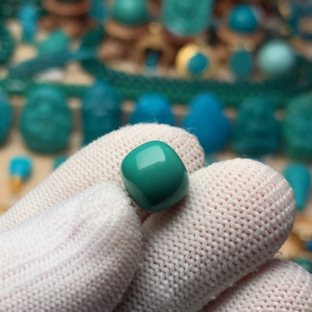 未镶嵌绿松石珠宝奇石10m m