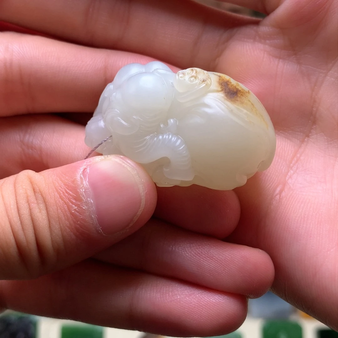 和田玉未镶嵌挂件