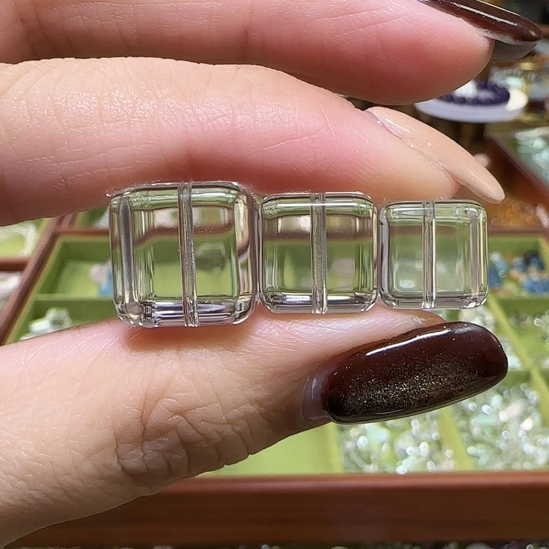 *****未镶嵌水晶手链方糖白水晶全净体