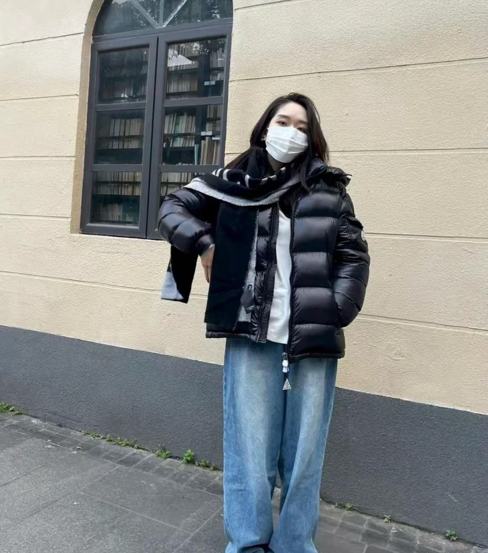 短款M90白鹅绒羽绒服男女同款加厚连帽款