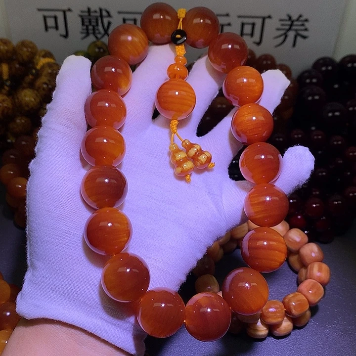 松木（琥珀木）手串/手链2.1 手持包浆高货