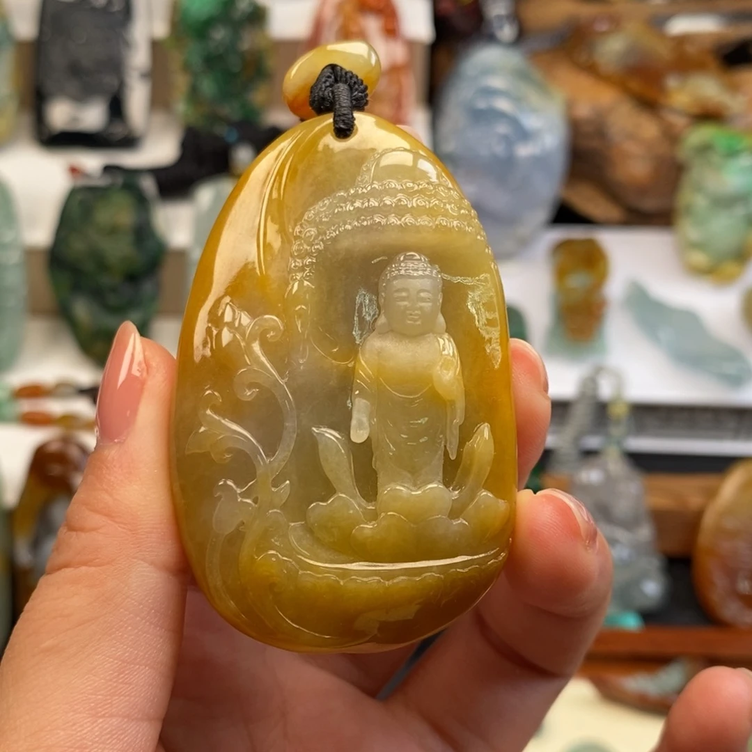 颈饰未镶嵌翡翠佛