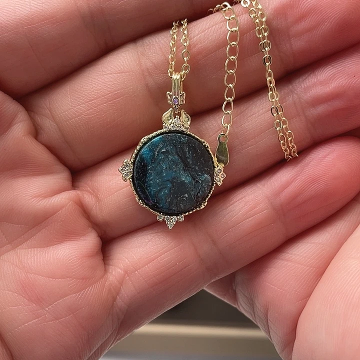 绿松石未镶嵌吊坠