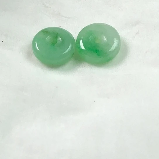 翡翠银S925镶嵌颈饰耳钉