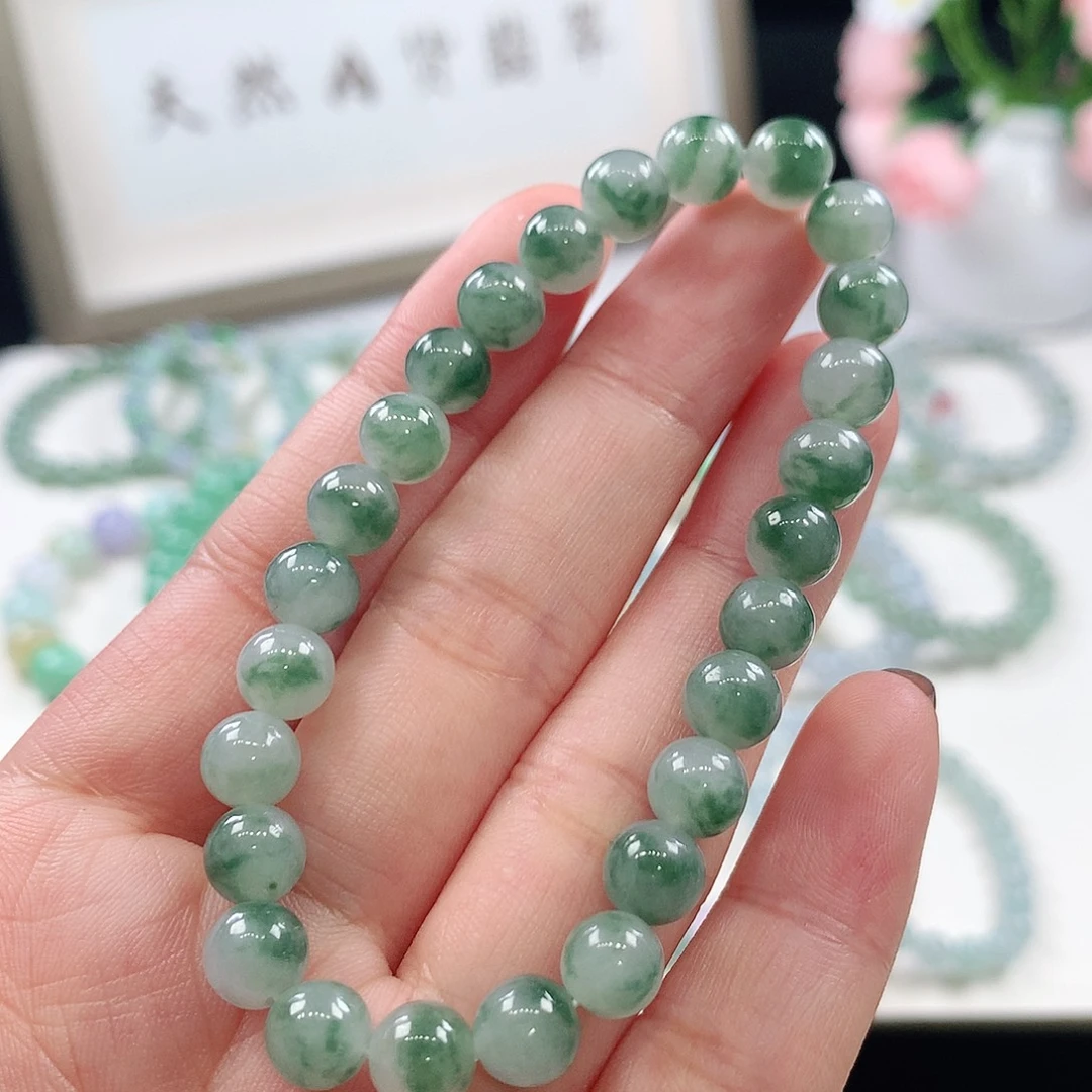 翡翠未镶嵌手链7mm