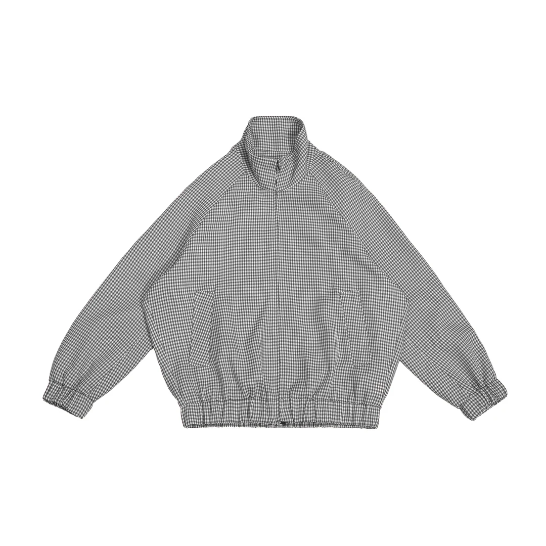 GGAHOLIDAY时尚百搭潮流格子宽松休闲长袖格子外套-151219