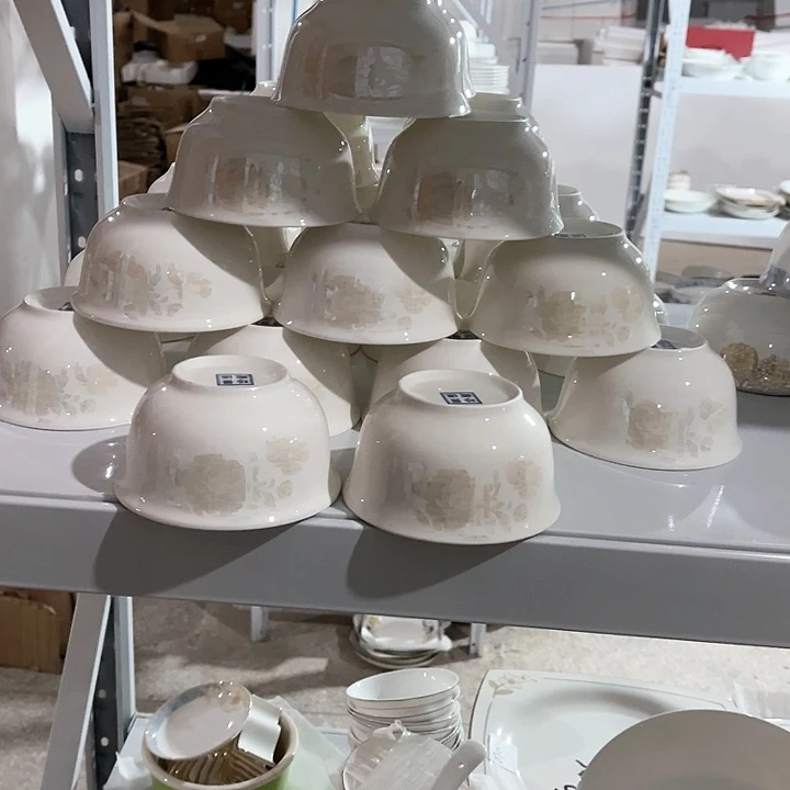 碗素雅四点五碗十二个，口径11.5厘米