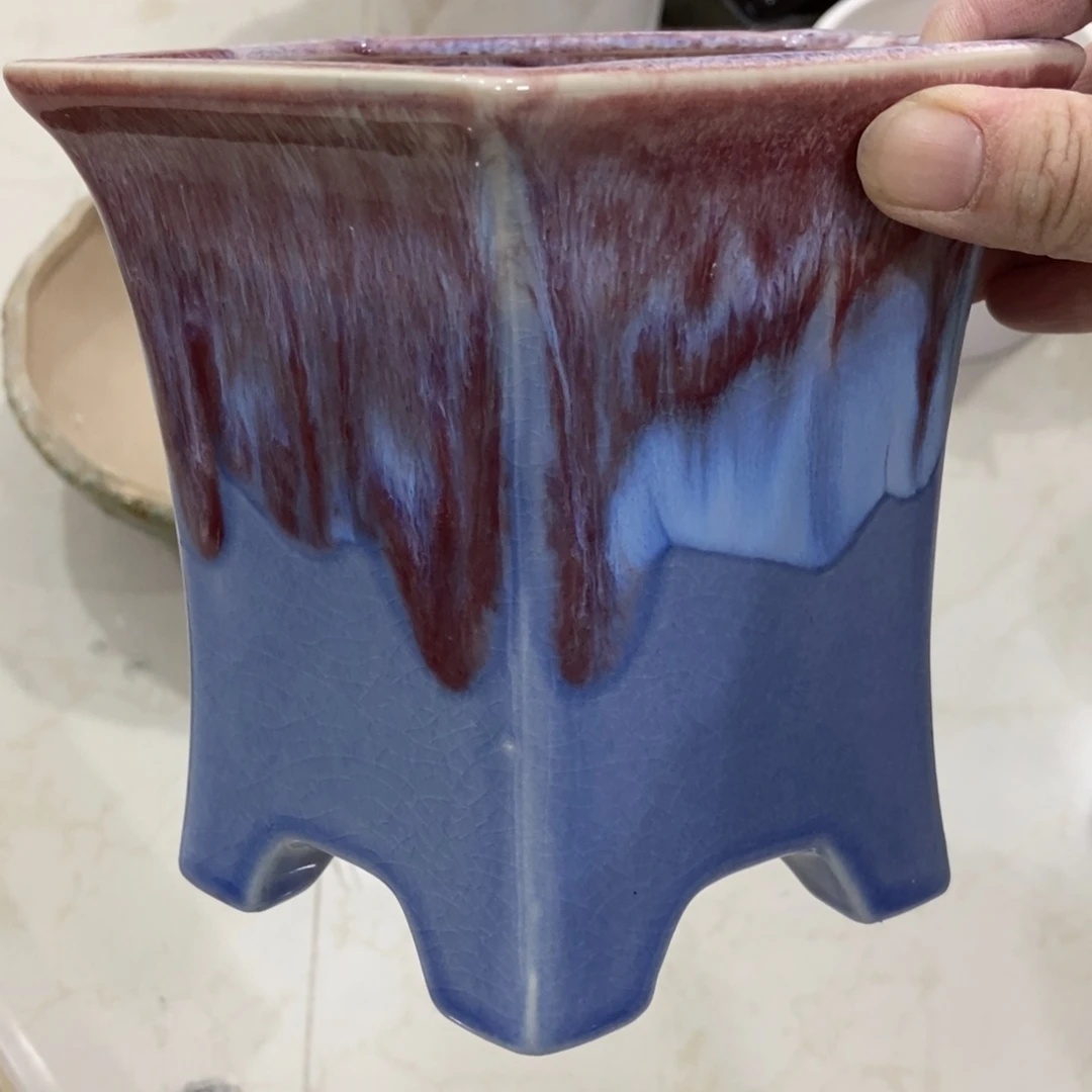 红陶高温陶瓷花盆