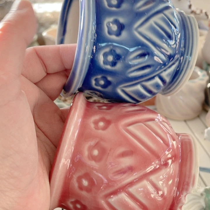 陶瓷8*8 半手工花盆浮力炸啦默认微瑕