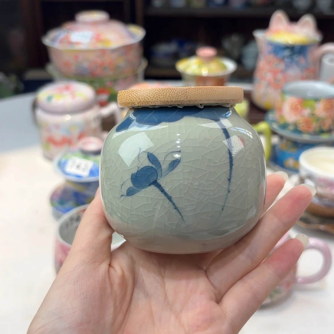 景德镇手绘高温釉下彩陶瓷茶具