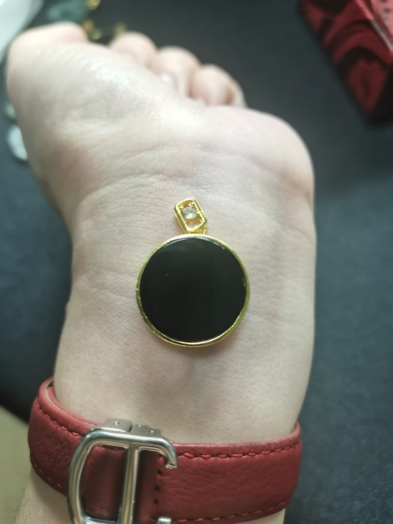 天然缅甸A货翡翠  墨翠小无事牌