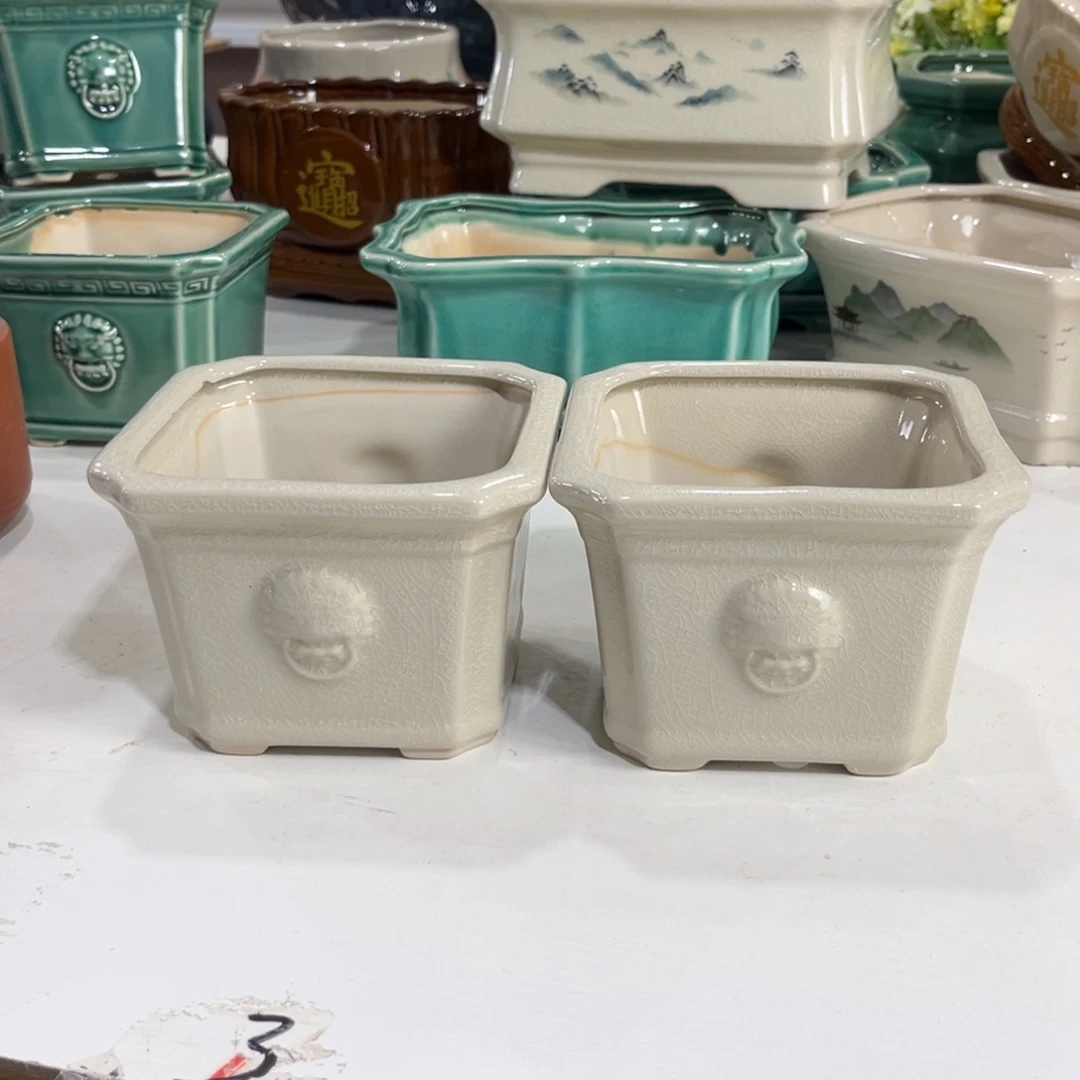 陶瓷绿植多肉微瑕花盆口径13*9.5