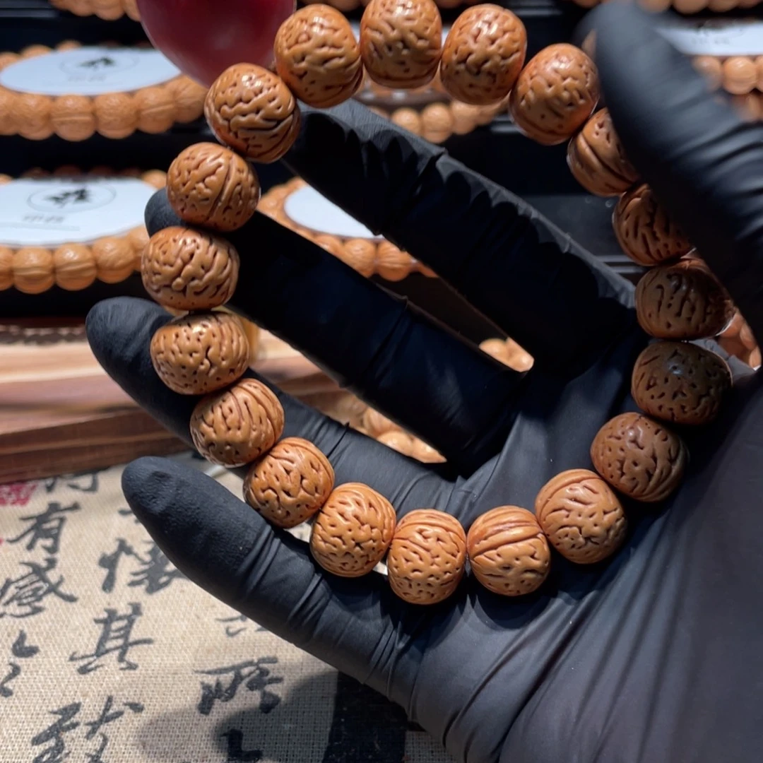 自***生桃核手串无双手串