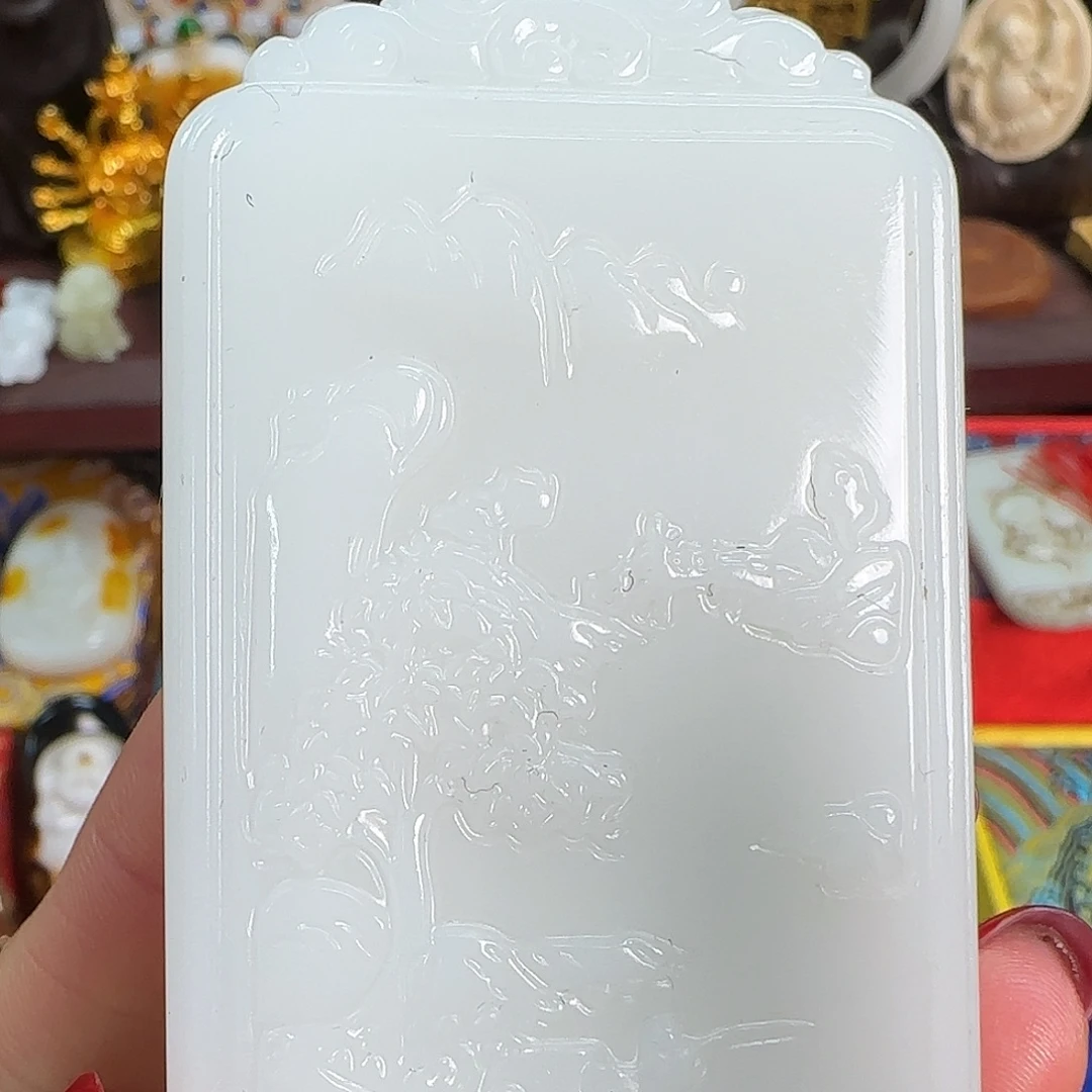 和田玉未镶嵌挂件