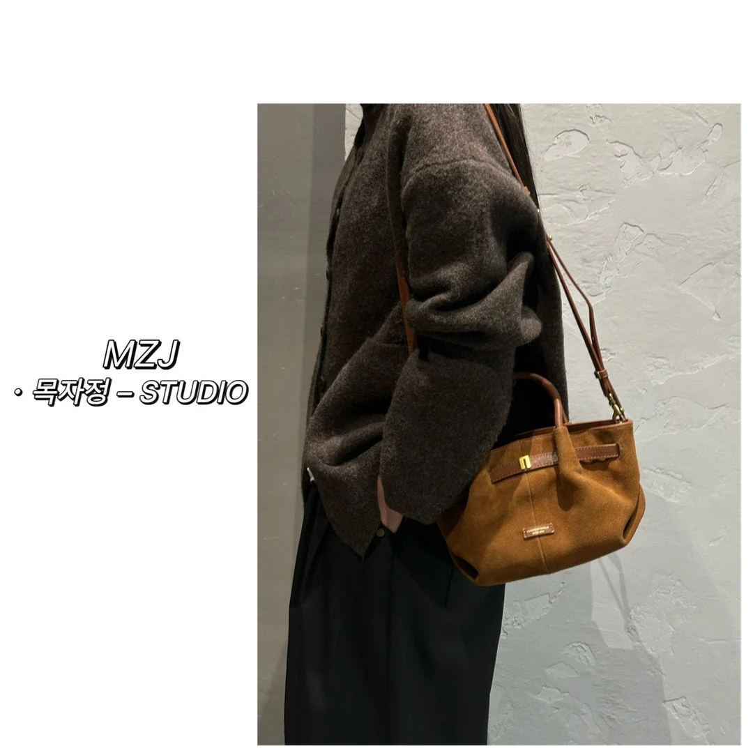 木子静-「饺子包」韩式百搭时尚高级复古单肩手提饺子包-2130