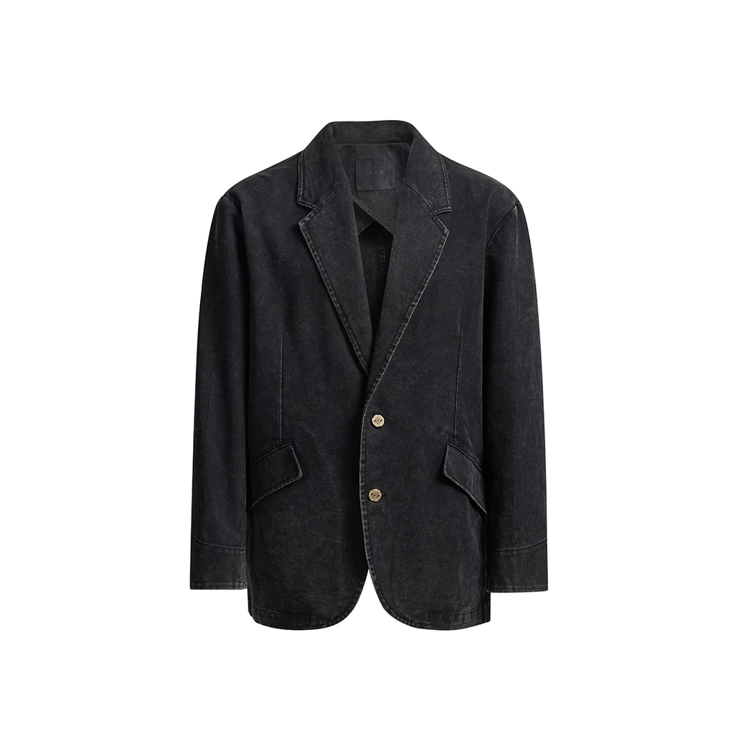 CHINISM赤尘 重磅炒洗做旧西服男秋季美式CXHA34A2013