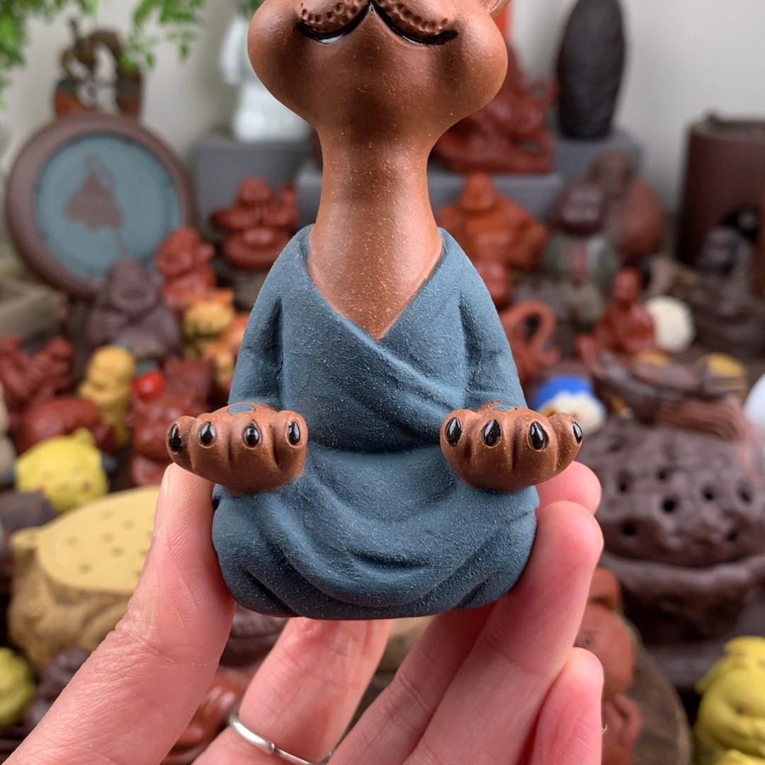 紫砂茶宠改****好猫仙人茶宠