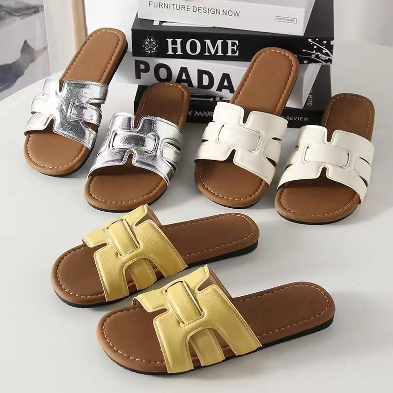 （法式凉拖）80-2夏季新款韩系气质温柔风可外穿一脚蹬拖鞋Z