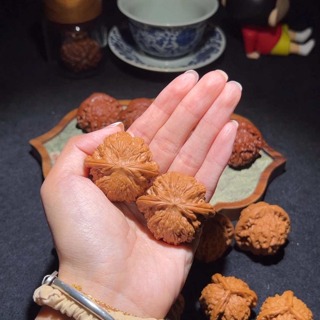 文玩核桃把件41磨盘