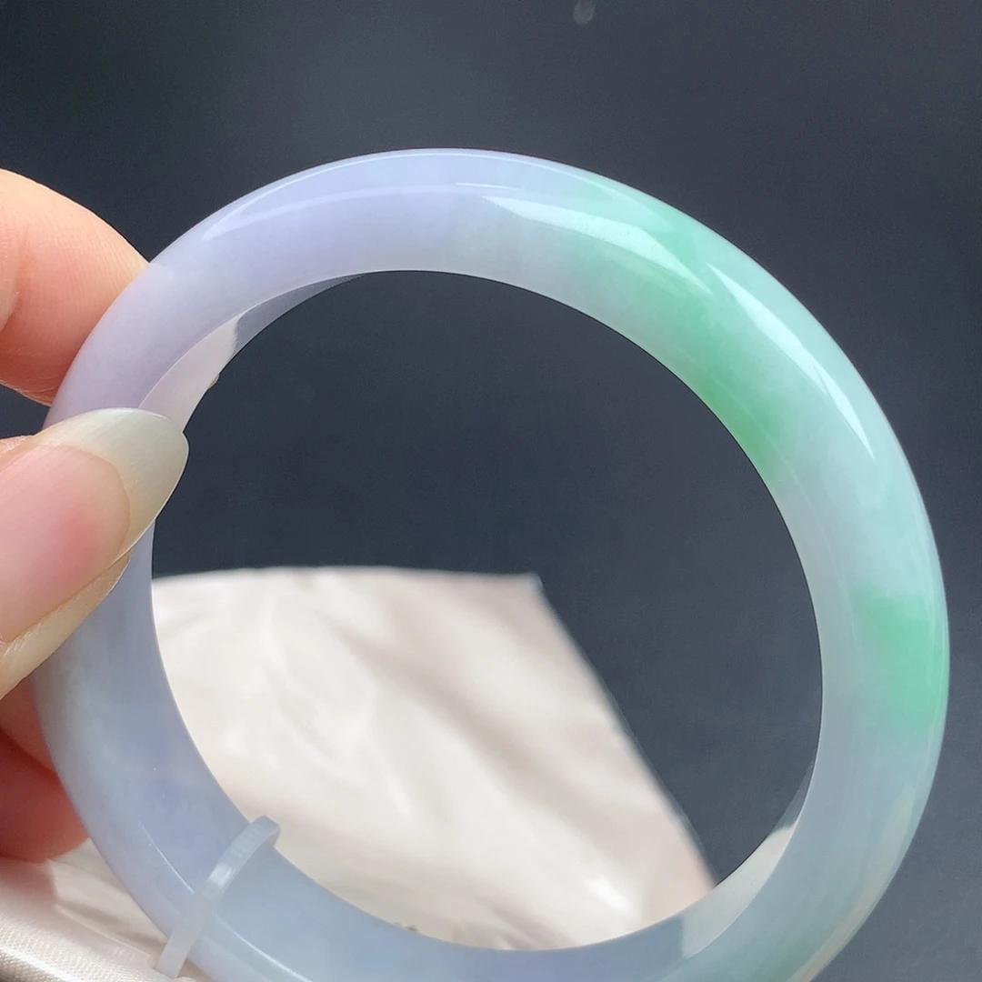 翡翠未镶嵌手镯56.3圈口