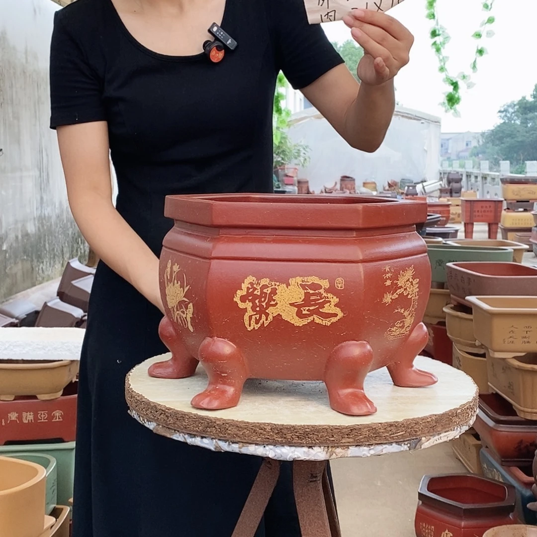 紫砂花盆紫砂花盆