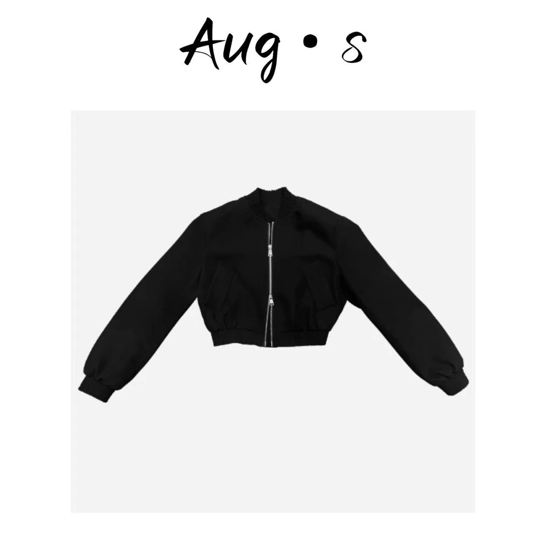 八月【棒球服外套】百搭双头拉链棒球服短外套  YL-SS6253