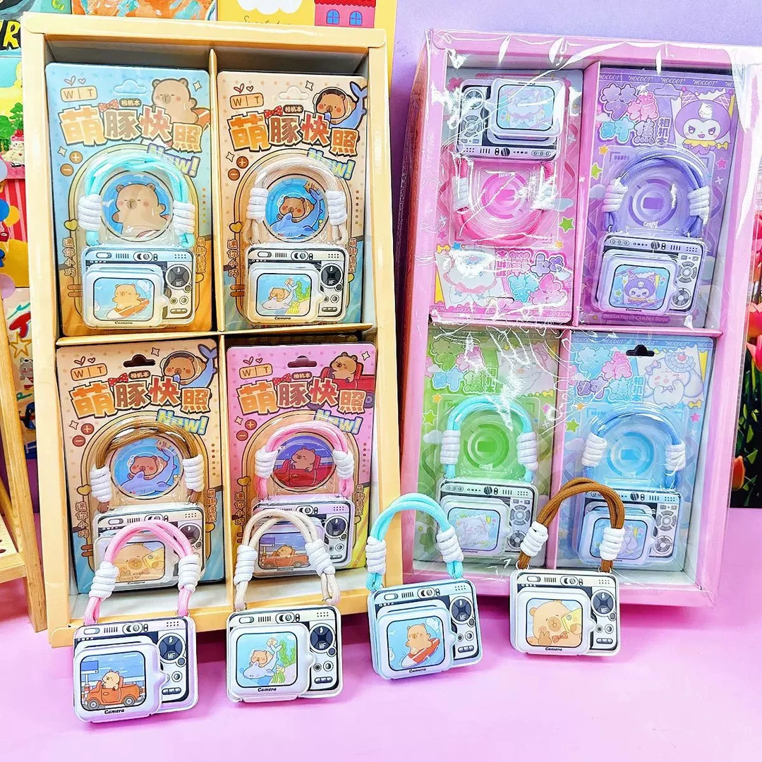 波豚日常相机写字本高颜值笔记本便携本儿童文 具随机携带记事本