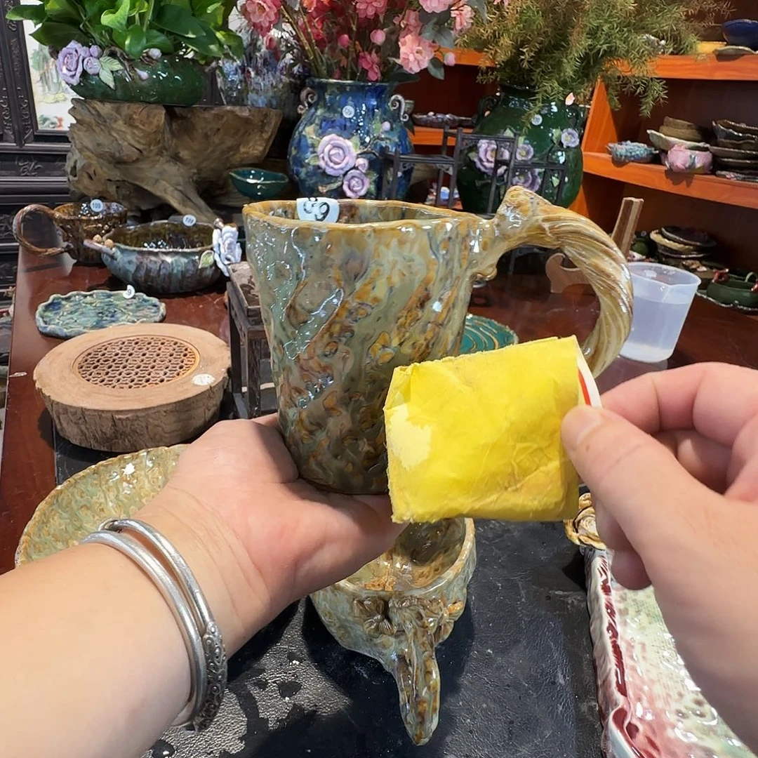纯手工咖啡杯盘碗