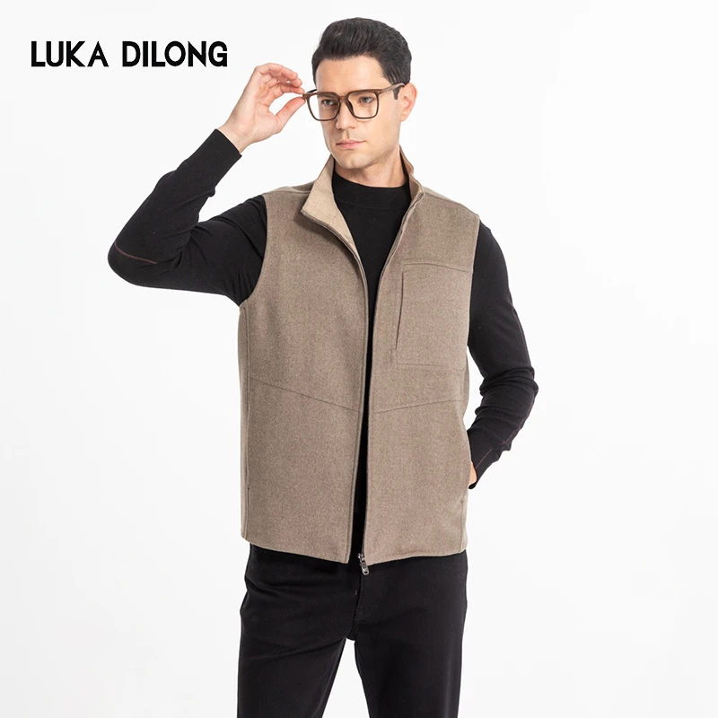 【羊绒马甲】直下摆秋季男士马甲厚款秋冬立领155246151