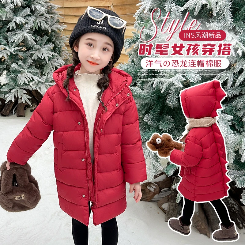 1-3岁女童棉袄冬季加厚款儿童棉服外套洋气小女孩保暖棉衣过年服