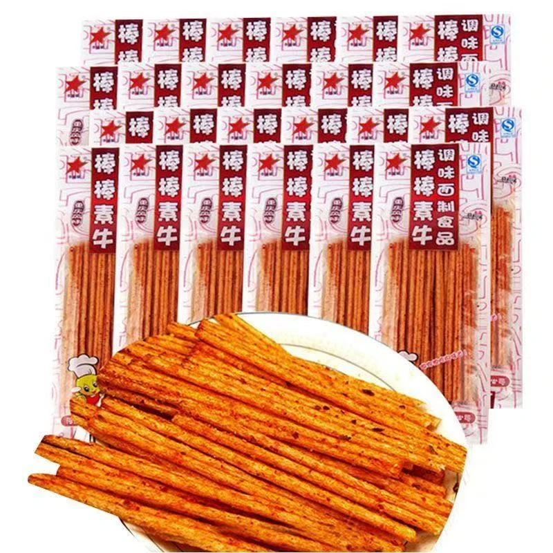 李星星棒棒牛辣条8090怀旧儿时素牛麻辣零食面筋食品辣棒