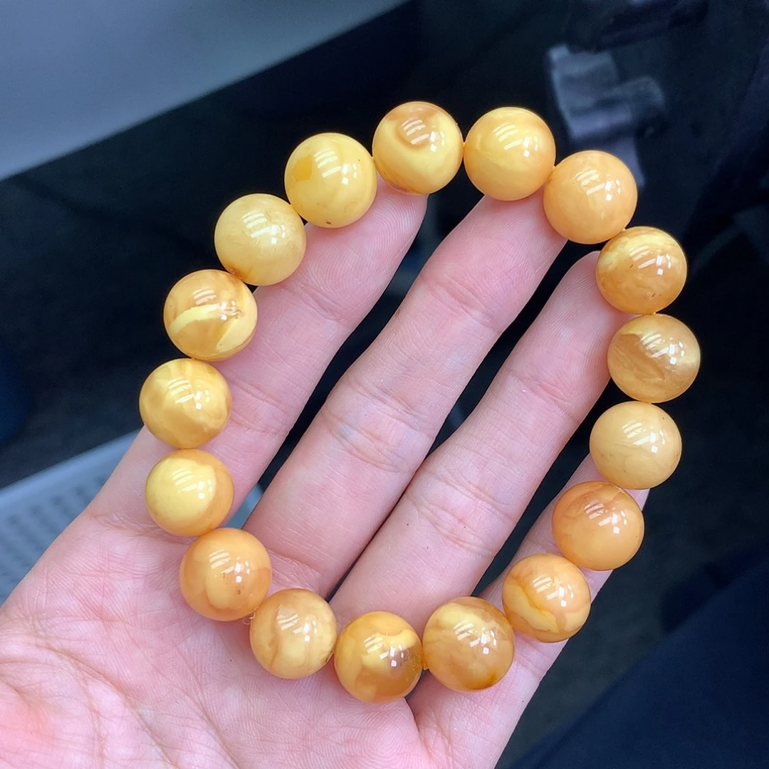 琥珀未镶嵌珠宝奇石12mm➕