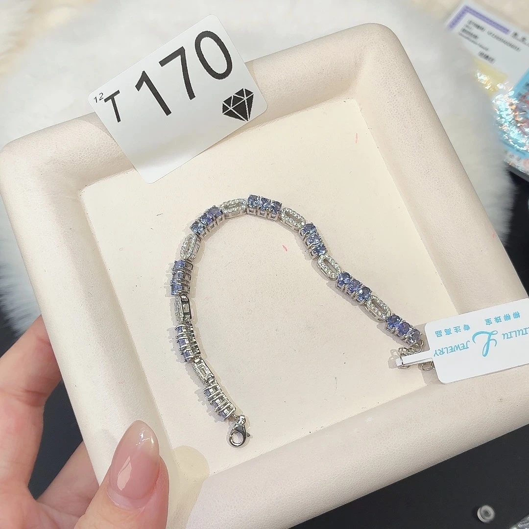 珠宝奇石银S925镶嵌坦桑石