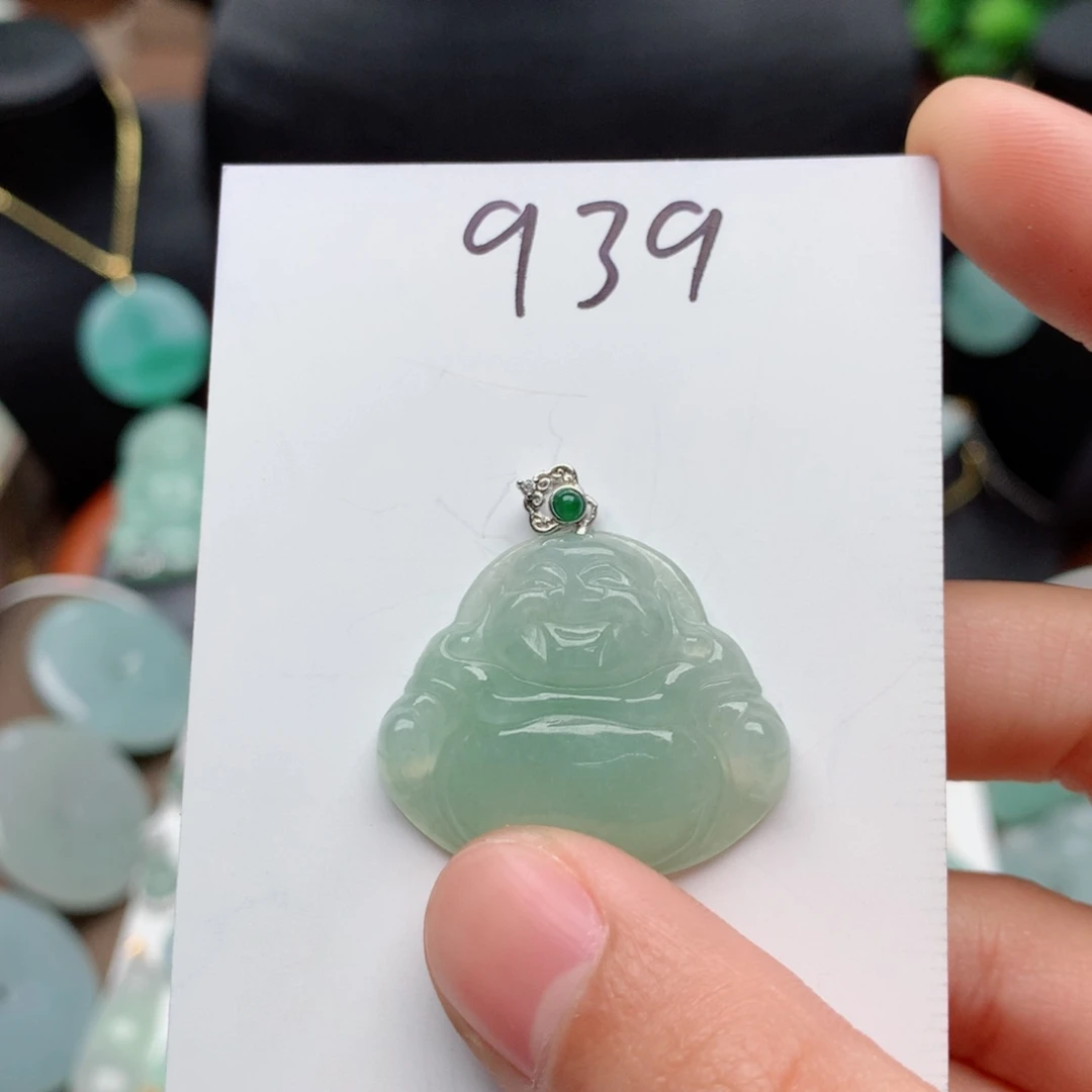 翡翠颈饰银S925镶嵌y**o吊坠