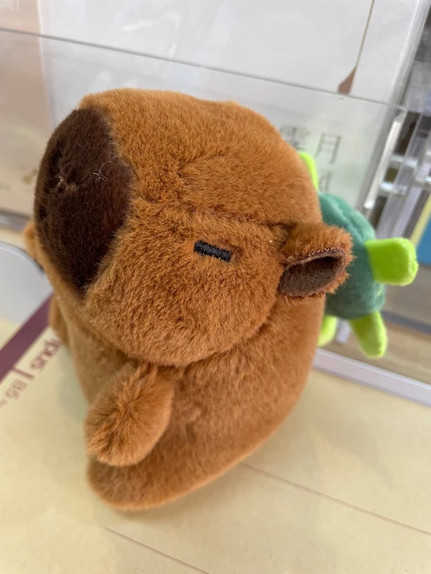 拉线钥匙扣旋转小乌龟卡皮创意有钱公仔钥匙链巴拉小水豚