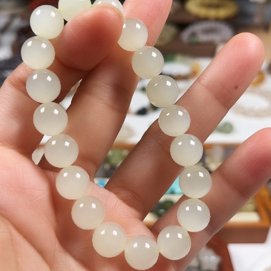 和田玉未镶嵌手链