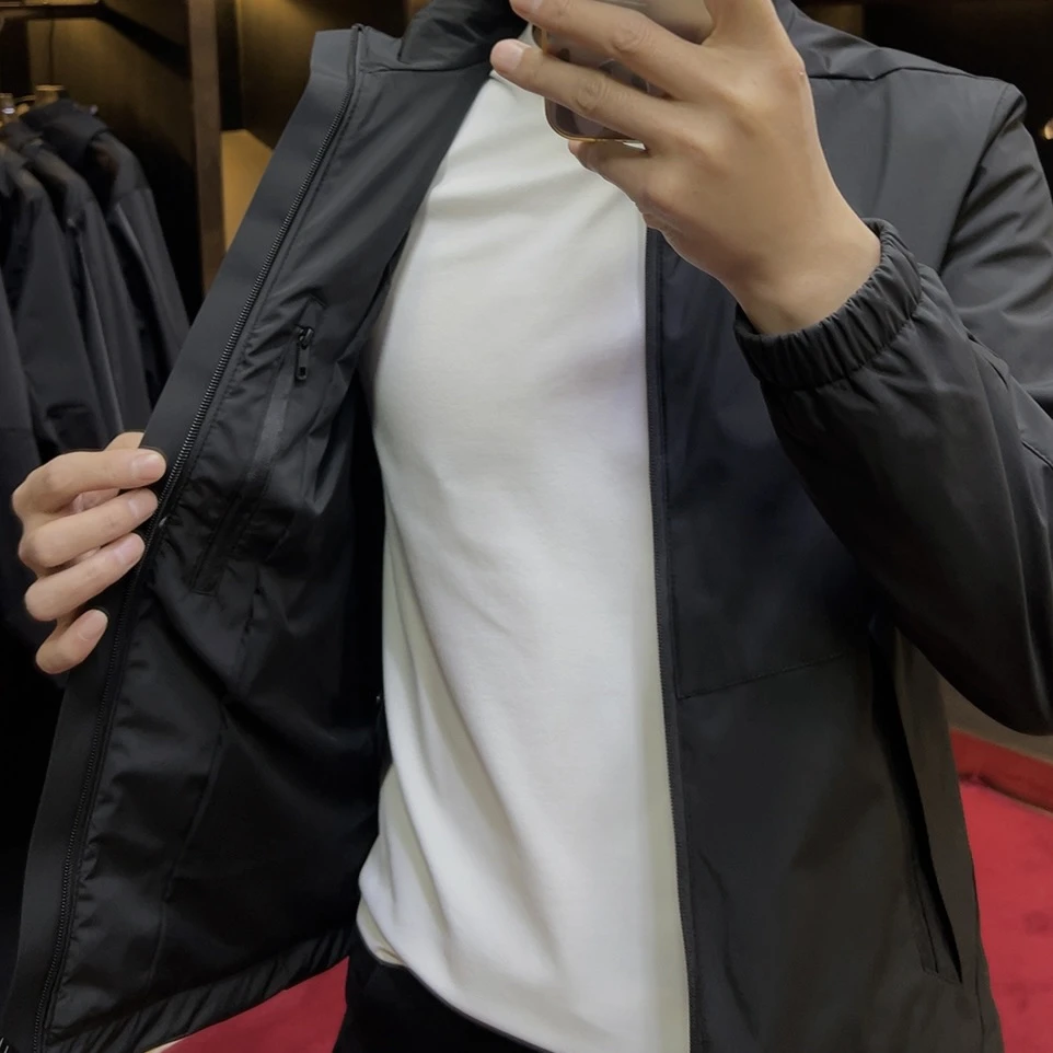 81027#早春新款男士必备立领夹克户外休闲春季春秋时尚运动防风