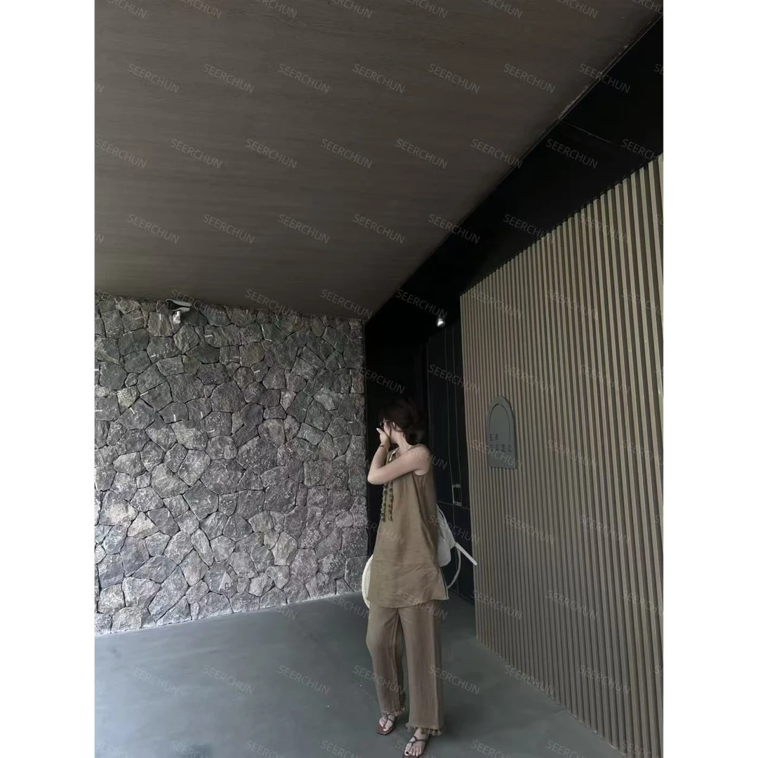 【纯纯女装】SEER CHUN高品质复古流苏背心裙 51834