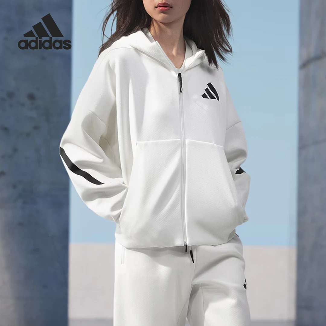 Adidas/阿迪达斯正品W Z N EFZ女士简约户外口袋外套JE7849
