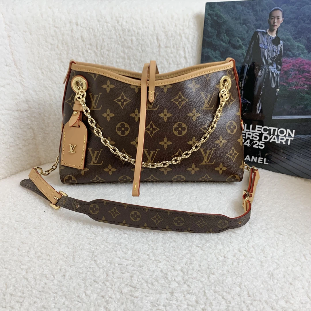 99新 LouisVuitton/路易威登 壹臻/老花carryall bb 64075461