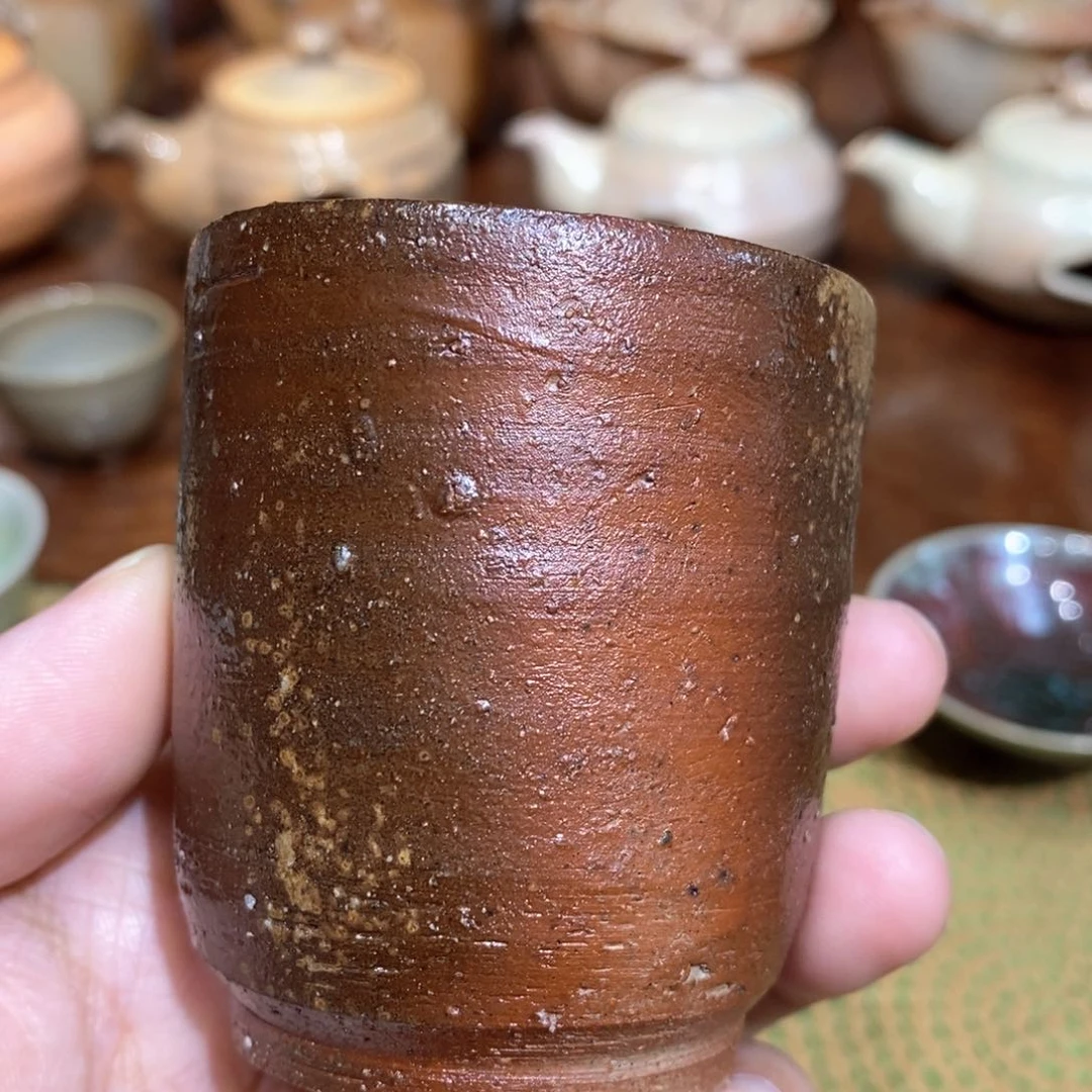 柴烧侘寂粗陶茶具