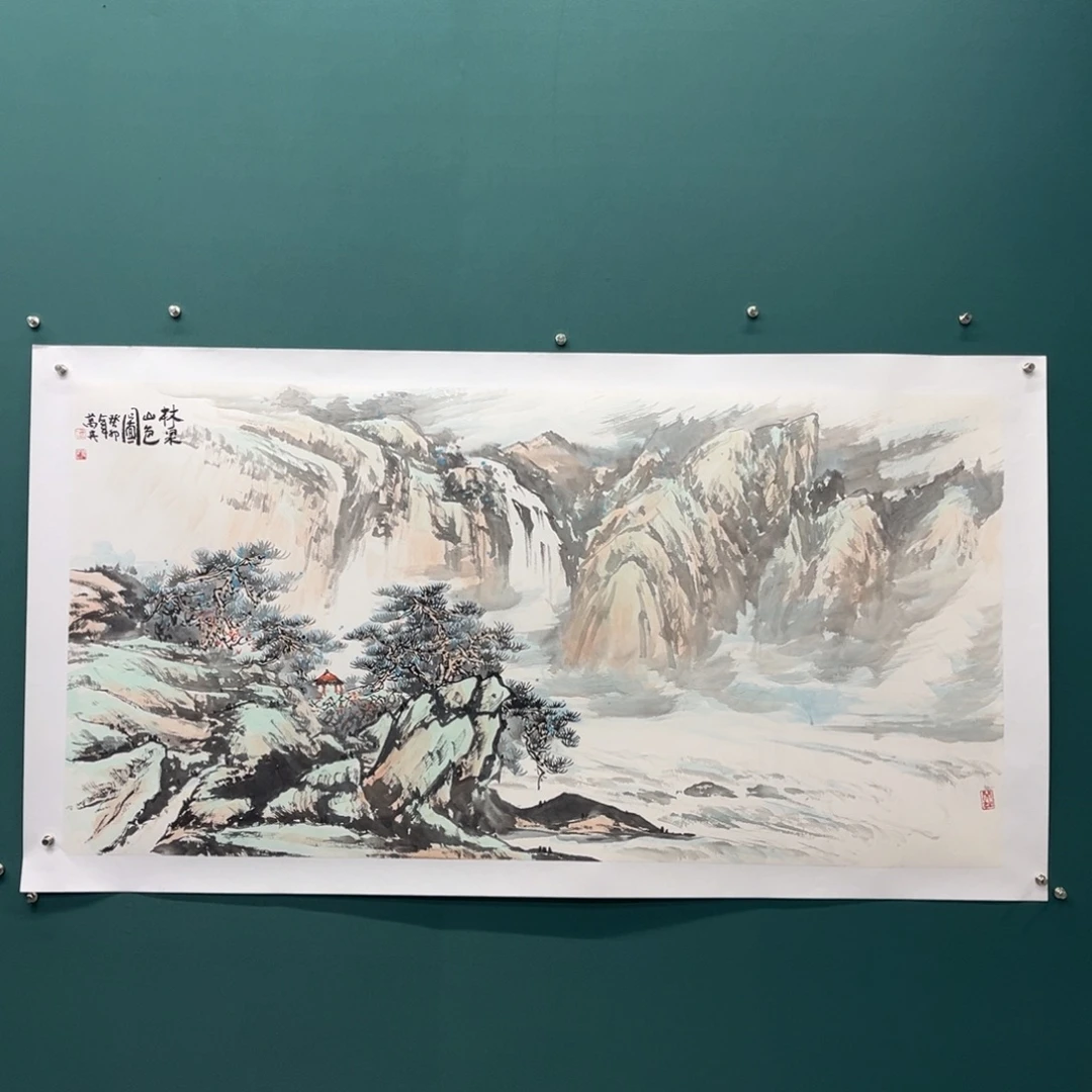 国画艺术家真人手绘